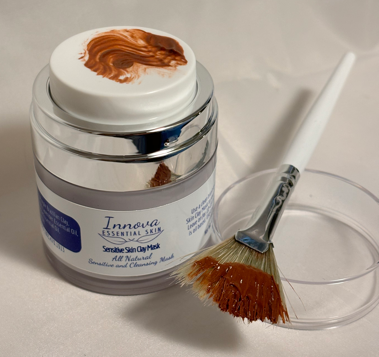 Innova Essential Skin Sensitive Skin Clay Mask 45ml - Boar Hair Brush Sold Separately