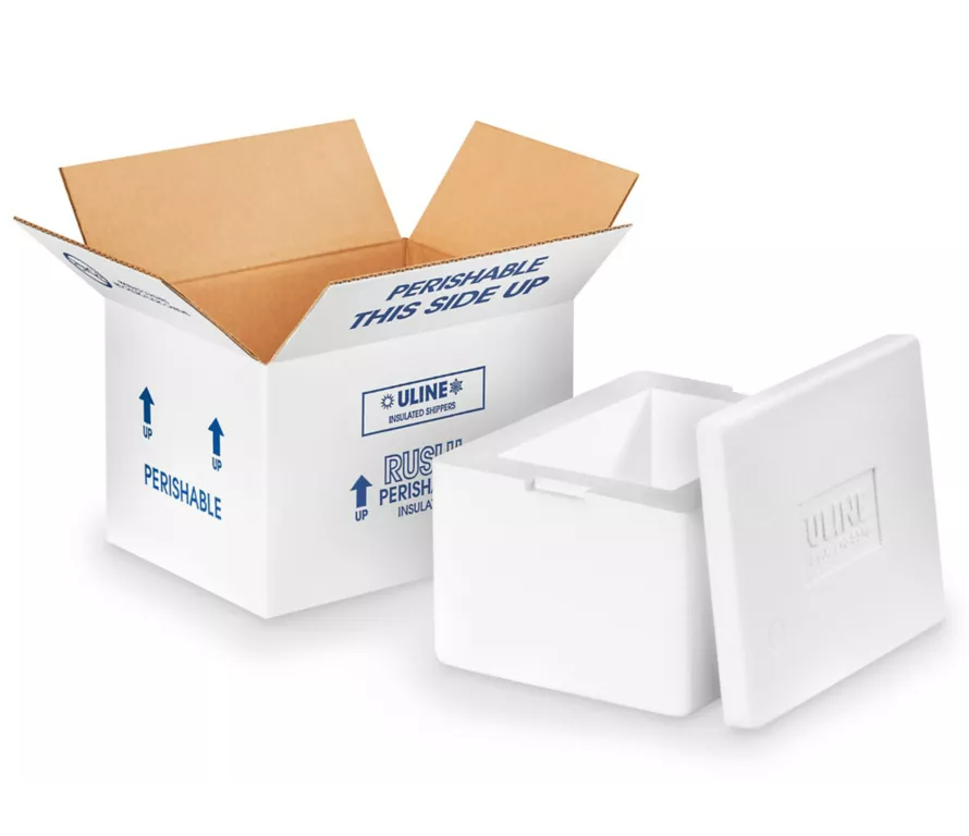 Insulated Foam Shipping Box - 8 x 6 x 4 1⁄4"