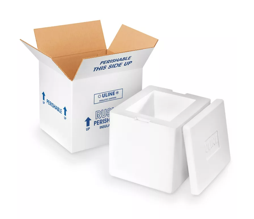 Insulated Foam Shipping Box - 8 x 6 x 7"