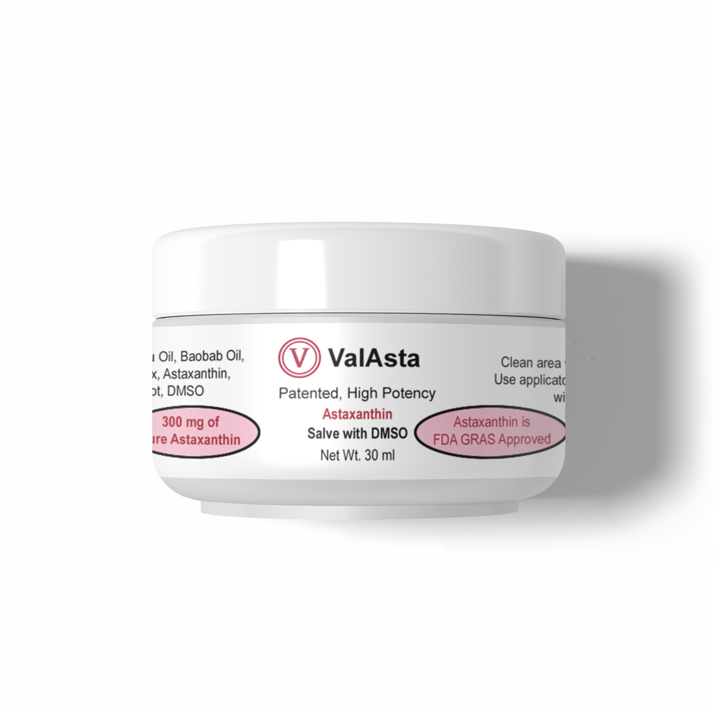 
                  
                    ValAsta Astaxanthin Salve with DMSO 30ML
                  
                