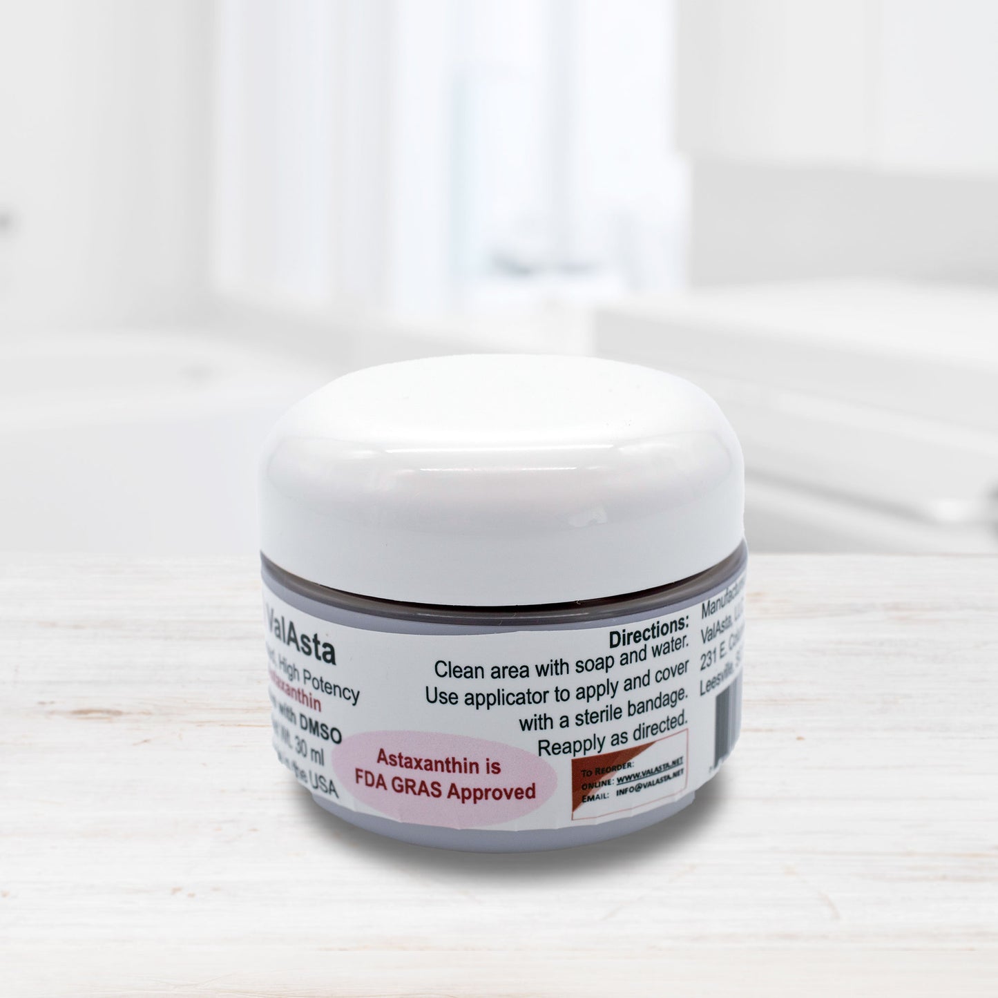 ValAsta Astaxanthin Salve with DMSO 30ml