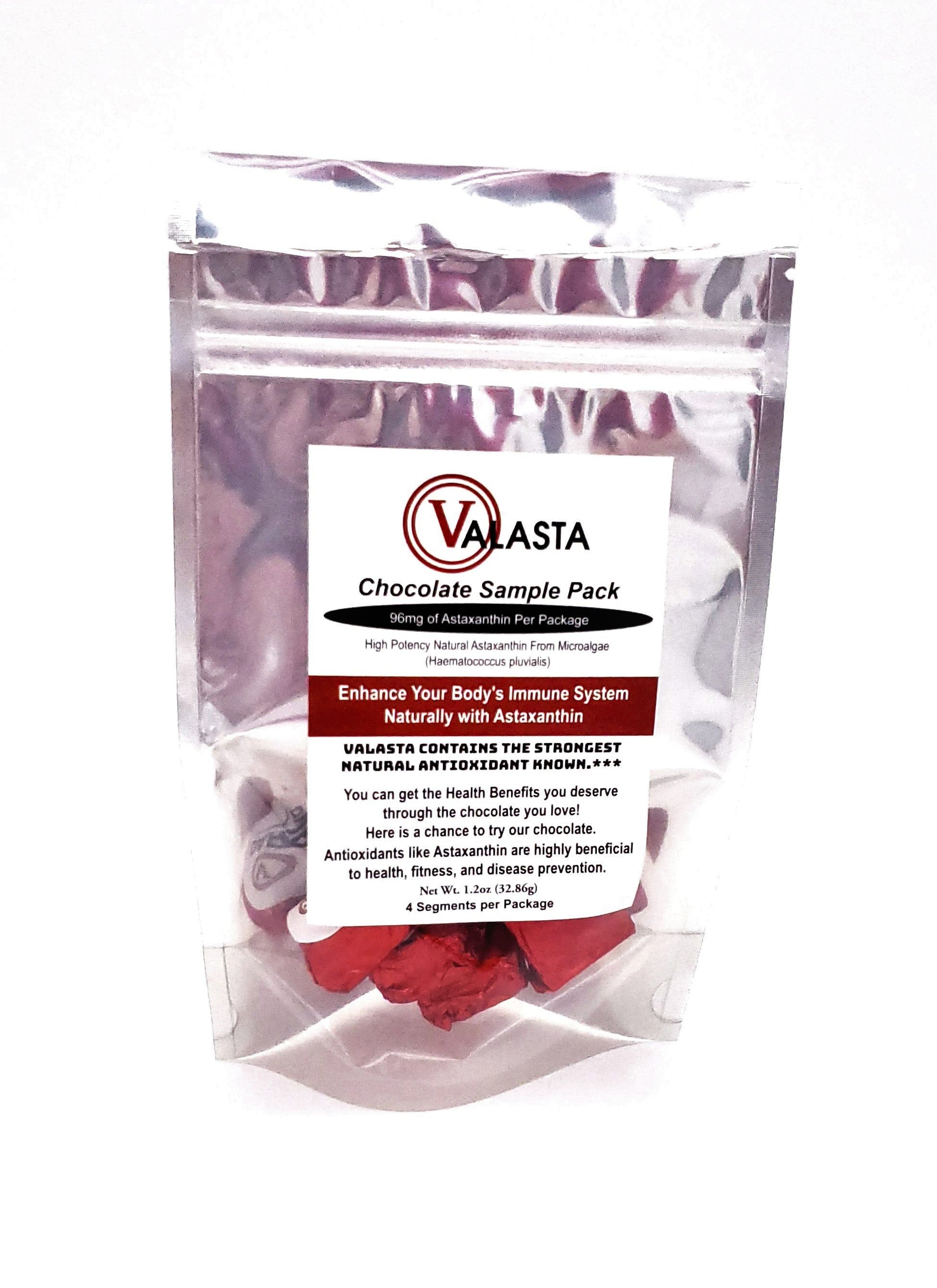 ValAsta Astaxanthin Chocolate **SAMPLES** – ValAsta LLC